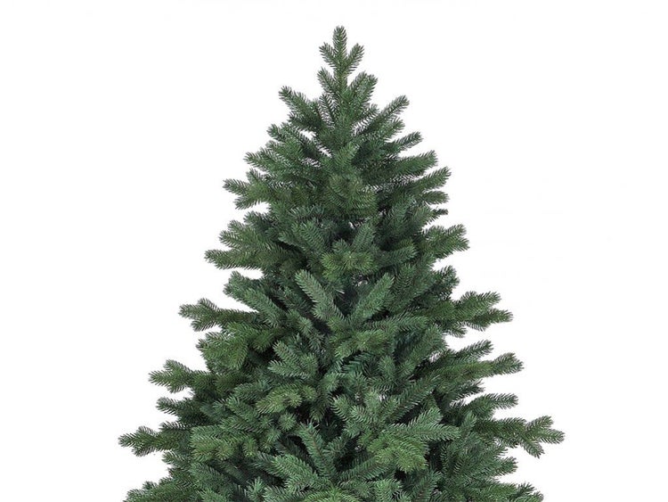Künstlicher Weihnachtsbaum mit dichten Zweigen für eine natürliche Optik.