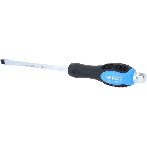BRILLIANT TOOLS Schraubendreher Schlitz mit Schlagkappe 8,0 mm - BT034805