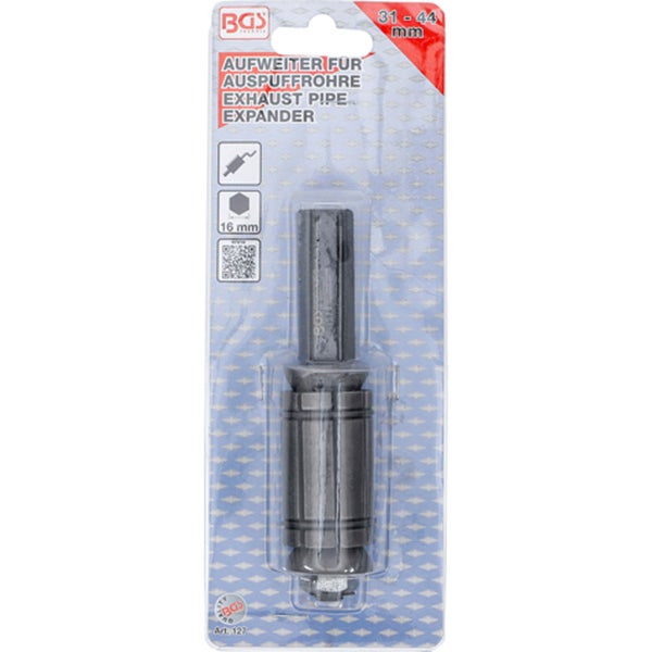 BGS Logo. Auspuffrohr Aufweiter 31 bis 44 Millimeter.