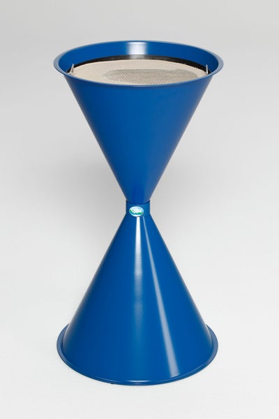 PROREGAL Klassischer Standascher Für Innen Außenbereich HxBxT 73 x 40 x 40 cm Stahlblech Blau