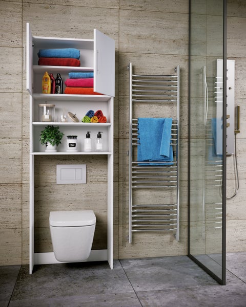 Holz WC Toilette Regal Überbauschrank Totas