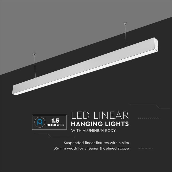 LED-Linear-Hängeleuchte mit Aluminiumgehäuse und 1,5 Meter Draht