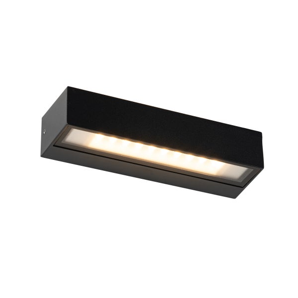 Rechteckige LED Wandleuchte für den Außenbereich aus Metall