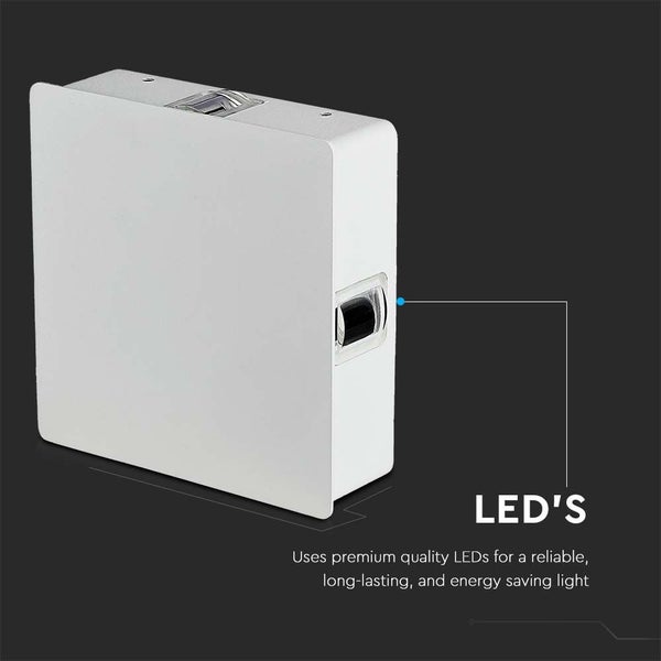 LED-Wandleuchte, quadratisches Design