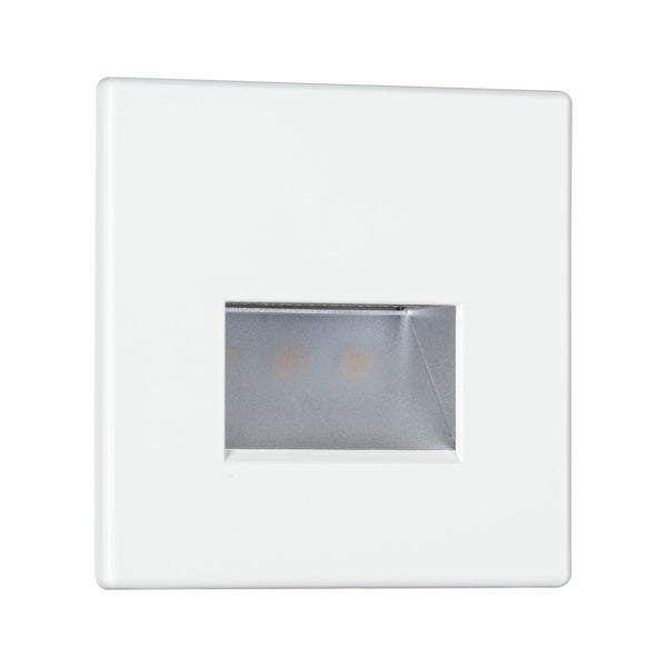 LED Wandeinbauleuchte Edge Quadro eckig 80x5mm 1,2W 50lm 230V 2700K Weiß matt