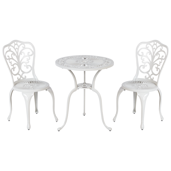 Bistro Set TRIORA/DASCIO Metall Cremeweiß