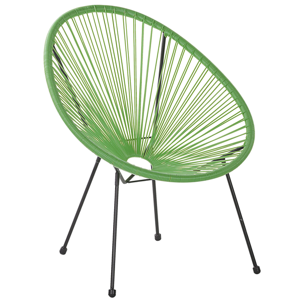 Gartenstuhl 2er Set ACAPULCO II Polyrattan Grün