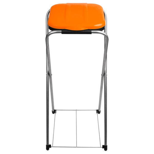 BigDean Müllsackständer EasyFix ORANGE 120L - Müllbeutelhalter mit Gitterboden - Müllsackhalter Metall Mülltütenhalter Gelber Sack Ständer
