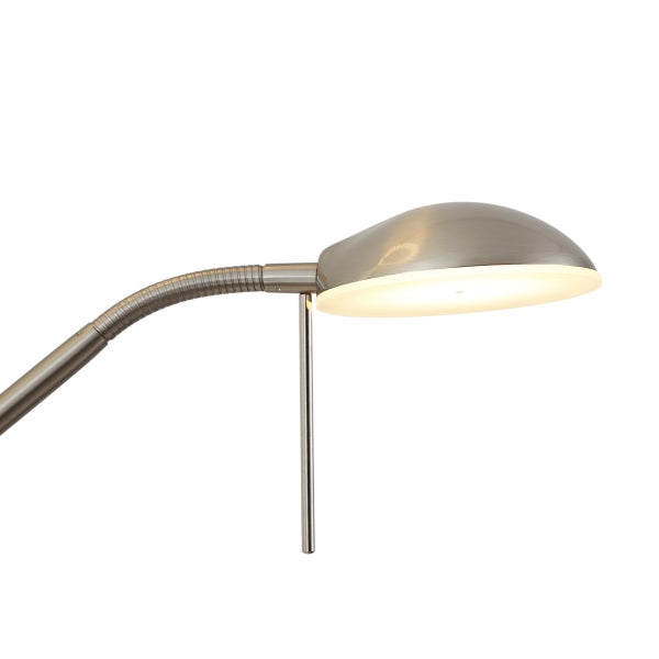 Flexibles silberfarbenes Leselicht