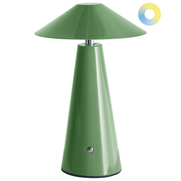 Grüne Tischleuchte für den Innenbereich mit Farbtemperatursteuerung