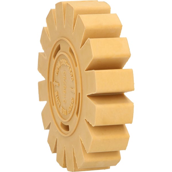 Radiergummi-Rad mit Dorn zum Entfernen von Aufkleberresten