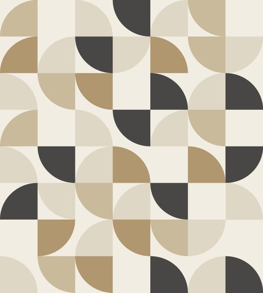 Geometrisches Tapetenmuster mit Kreisen und Quadraten
