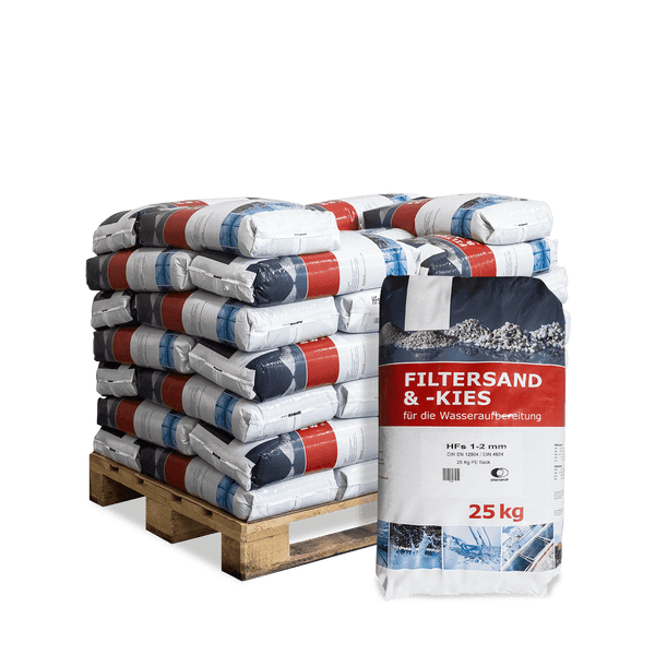 Wolff & Müller Filtersand 25kg x 40 Sack 1000kg Palette