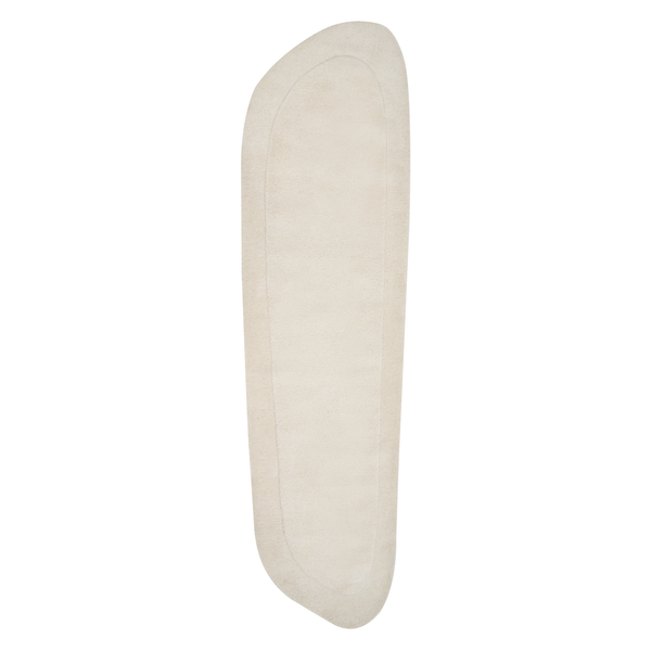 Teppich BERANI Hellbeige 80 x 250 cm Viskose