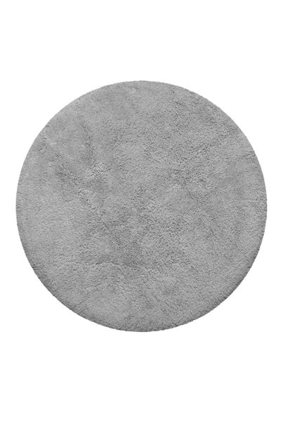 Badteppich Hellgrau Ole WECONhome Basics 90 cm rund
