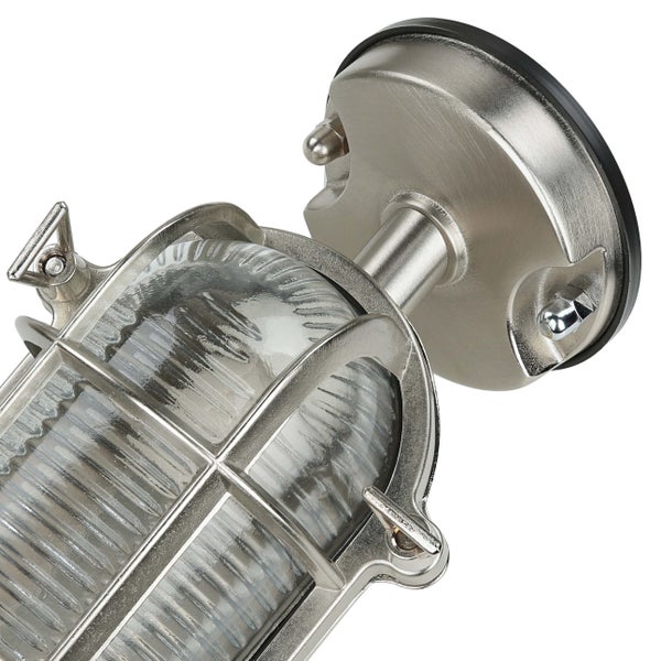 Metall Wandleuchte mit Schutzkorb