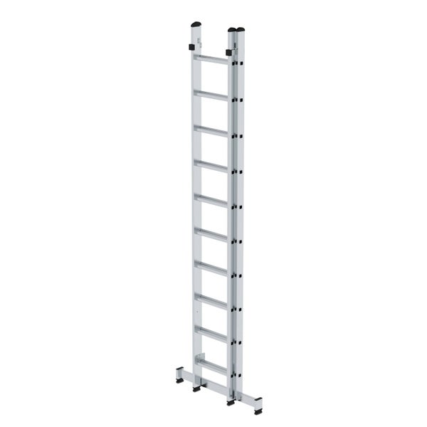 PROREGAL Sprossen-Mehrzweckleiter 2-Teilig mit Traverse 2 x 10 Sprossen