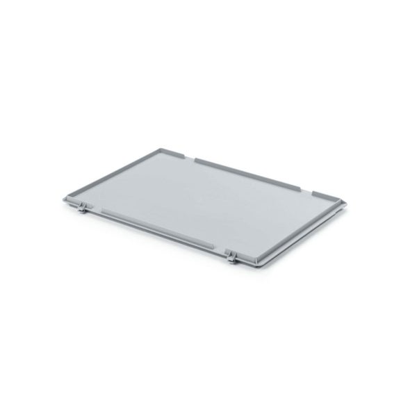 PROREGAL SuperSparSet 10 x Eurobehälter Mit Offenem Griff und Scharnierdeckel HxBxT 17,5 x 30 x 40 cm 16 Liter Grau Eurobox Transportbox