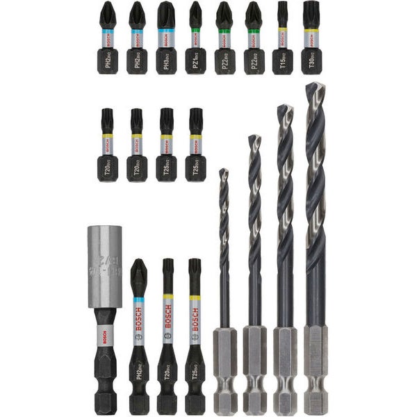 Bosch PRO Impact Schrauberbits und Metallbohrer Mixed Set 20-tlg. - 2608521U84