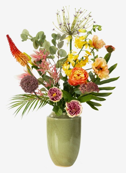 Künstliche Pflanze Monstera mit grünen Blättern