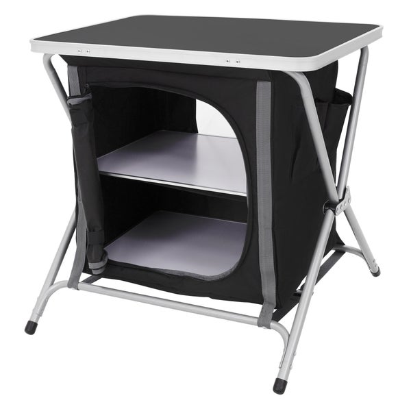 ECD Germany Campingschrank faltbar, GrauSchwarz, 60x64x45 HORNBACH