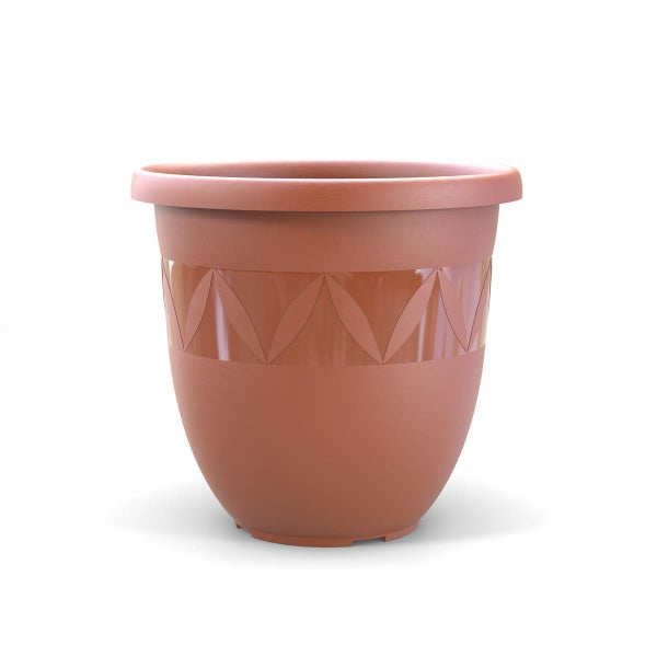 Plastard Übertopf 10er-Set Ø 21 x 18 cm – Terrakotta | Stilvolle Pflanzgefäße für Haus und Garten