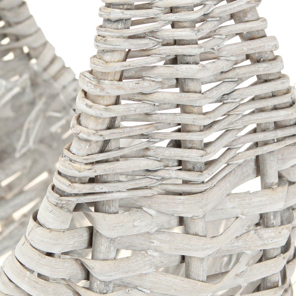 Detailansicht eines geflochtenen Korbes