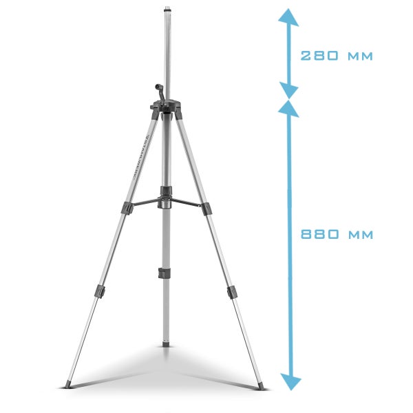 STAHLWERK Trépied universel pour laser lignes croisées KL-5 ST extensible à 280 mm
