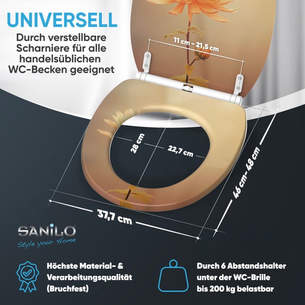 WC-Sitz mit Absenkautomatik & Top Fix Mum