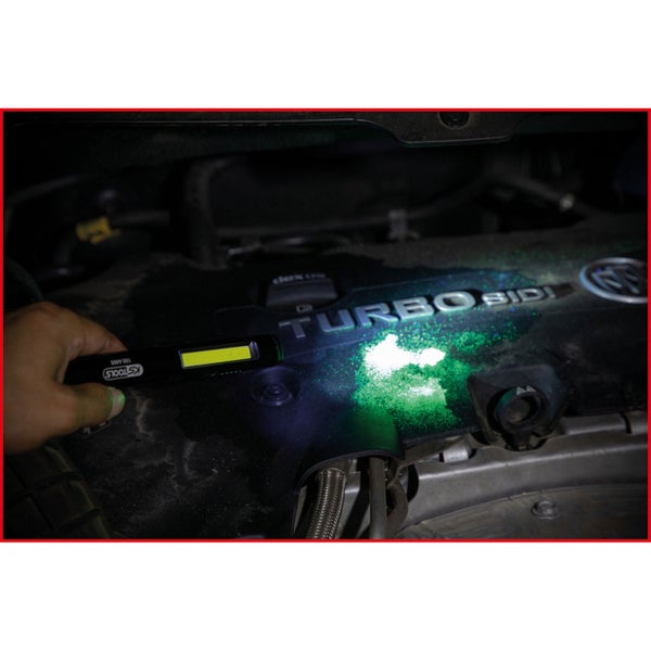 KS TOOLS LED COB Stripe Inspektionslampe 350 Lumen mit UV-Spot LED und Laserpointer - 150.4400