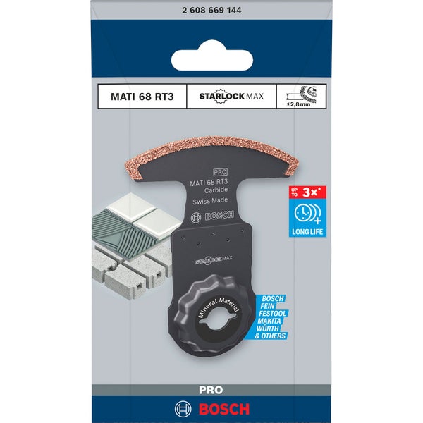 Bosch PRO MATI 68 RT3 Blatt für Multifunktionswerkzeuge 2,8 x 68 mm - 2608669144