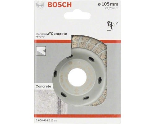 Bosch Logo Betonschleifteller, 105 mm Durchmesser, für Beton