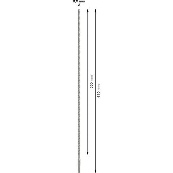 Bosch PRO SDS plus-5X Hammerbohrer 8 x 550 x 610 mm - 2608836616