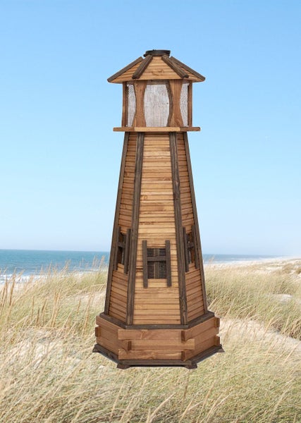 Holz-Leuchtturm, Höhe 150 cm,