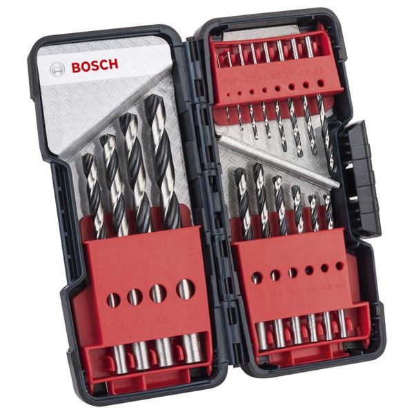 Bosch Logo Bohrer Set in geöffnetem Koffer