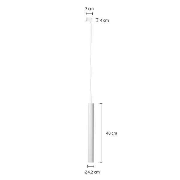 Arcchio Stromschienenstrahler Ejona (Modern) in Weiß aus Aluminium (1 flammig, E27) Flurleuchte
