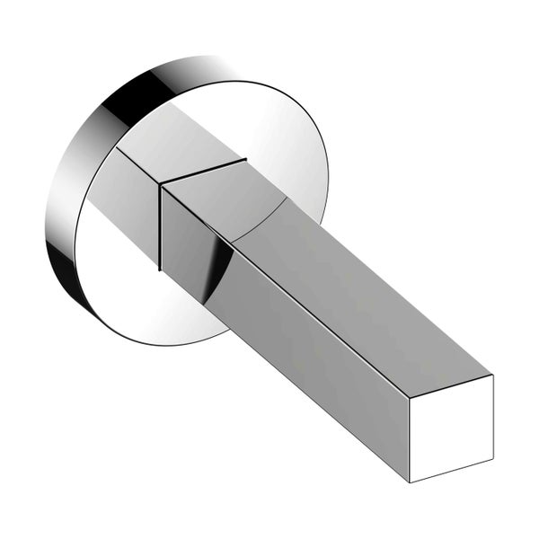 Moderner Handtuchhaken aus Metall mit quadratischem Design zur Wandmontage.