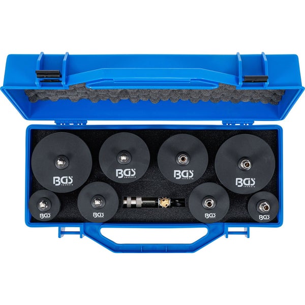 BGS Technic Logo Ventilfederdrücker Satz in blauem Koffer