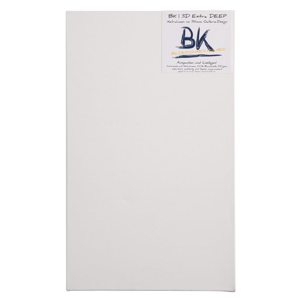 Leinwand  extra DEEP 4er Set 120x60 cm (LxB) hoher Keilrahmen weiß