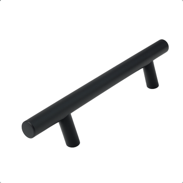 Möbelgriff Stangengriff Denver lochabstand 128 mm Edelstahl Schwarz Set 10
