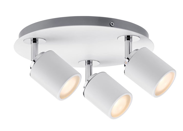 Spotlight Tube IP44 GU10 230V max. 3x10W dimmbar Weiß, Chrom