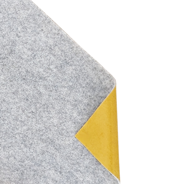 Graue, selbstklebende Filzplatte