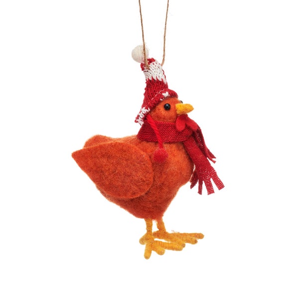 Winterhuhn-Weihnachtshänger - Sass & Belle