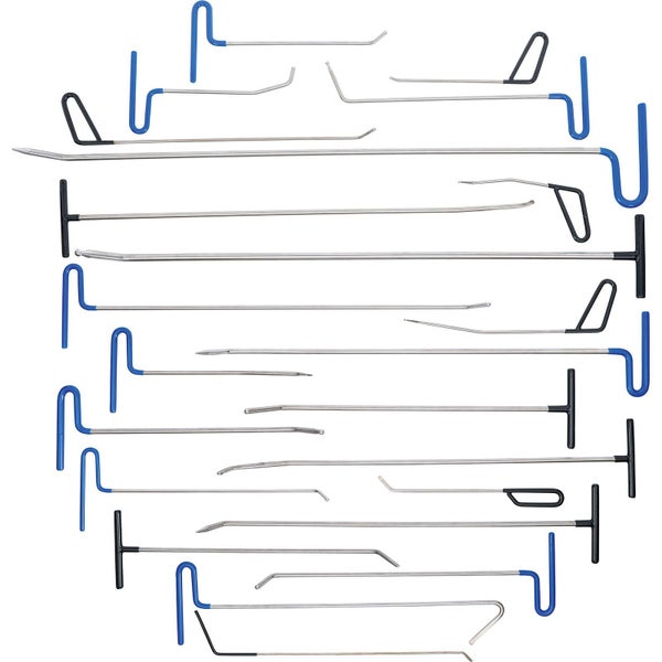 Set aus Werkzeugen zur Ausbeulung von Kraftfahrzeugen