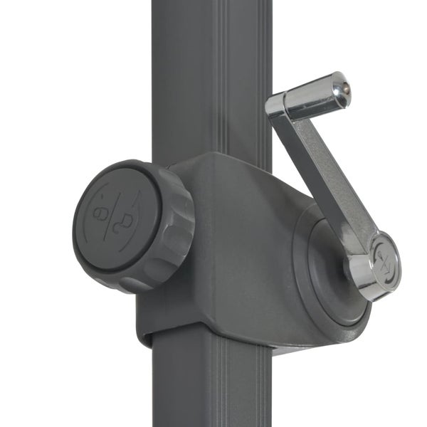 Ampelschirm mit Aluminium-Mast 300 cm Azurblau