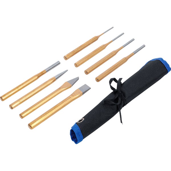 Splintentreiber-Satz mit Anreißnadel und Meißel sowie Aufbewahrungstasche