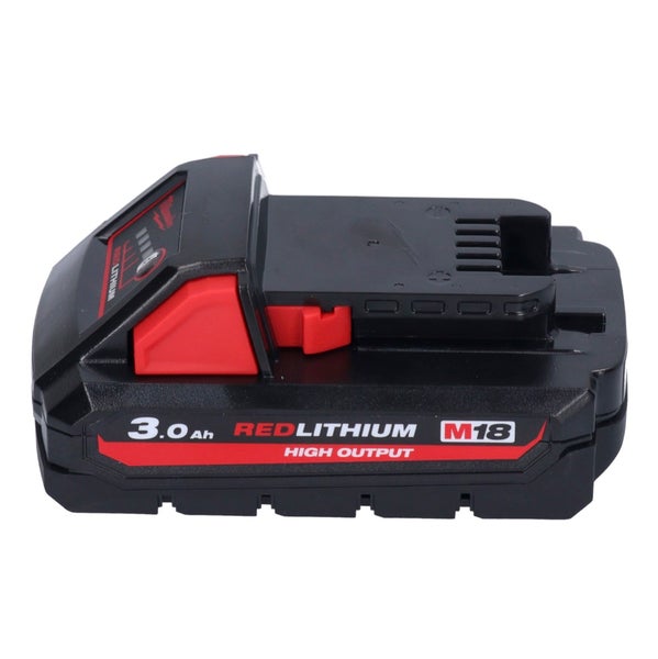 Milwaukee M18 Redlithium High Output Akku mit 3,0 Amperestunden für Elektrowerkzeuge.
