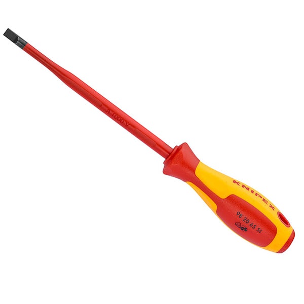 Knipex 1x Schraubendreher (Slim) für Schlitzschrauben - 982065SL