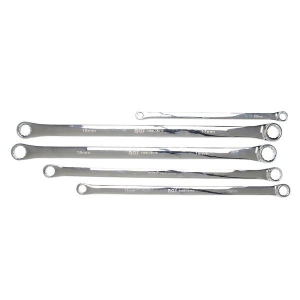 BGS Doppel-Ringschlüssel-Satz extra lang SW 8 - 19 mm 5tlg. - 1187