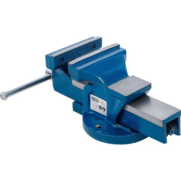 Schraubstock aus Metall mit einer Backenbreite von 100 Millimeter